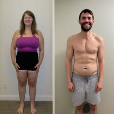 Dramatic weight loss transformation