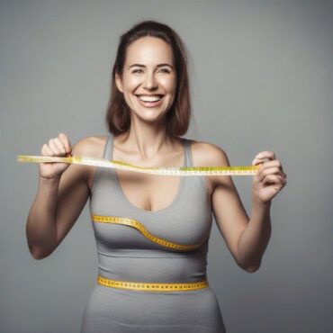 Woman Measuring Her Waist